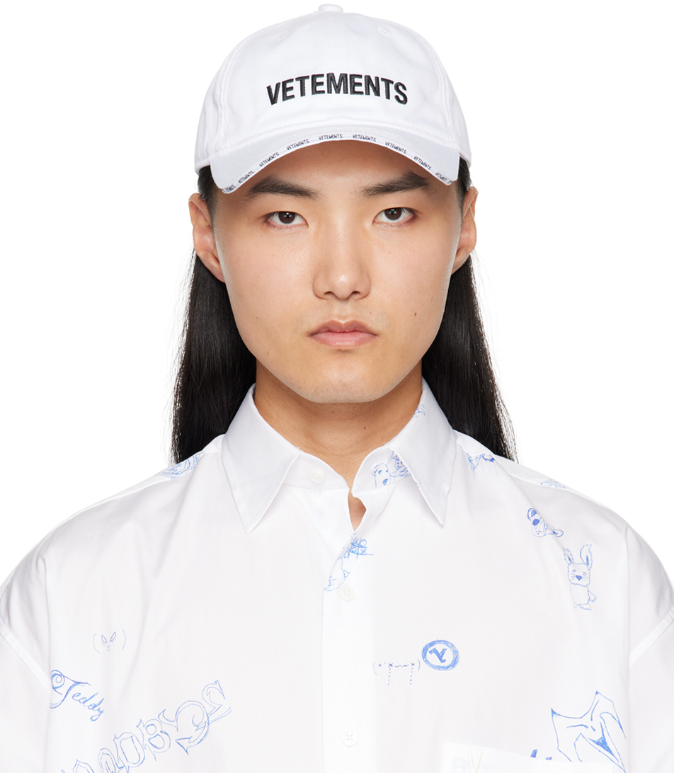 White Iconic Logo Cap