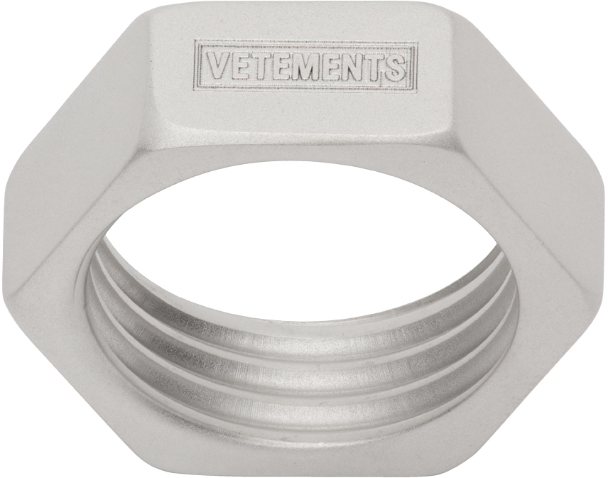 Vetements Silver Thin Nut Ring