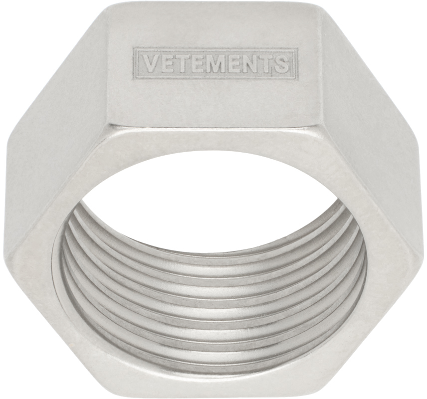 Vetements Silver Thick Nut Ring