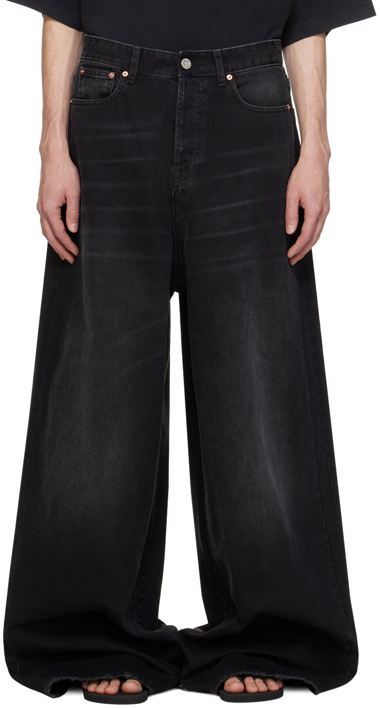 Vetements Black Big Shape Jeans