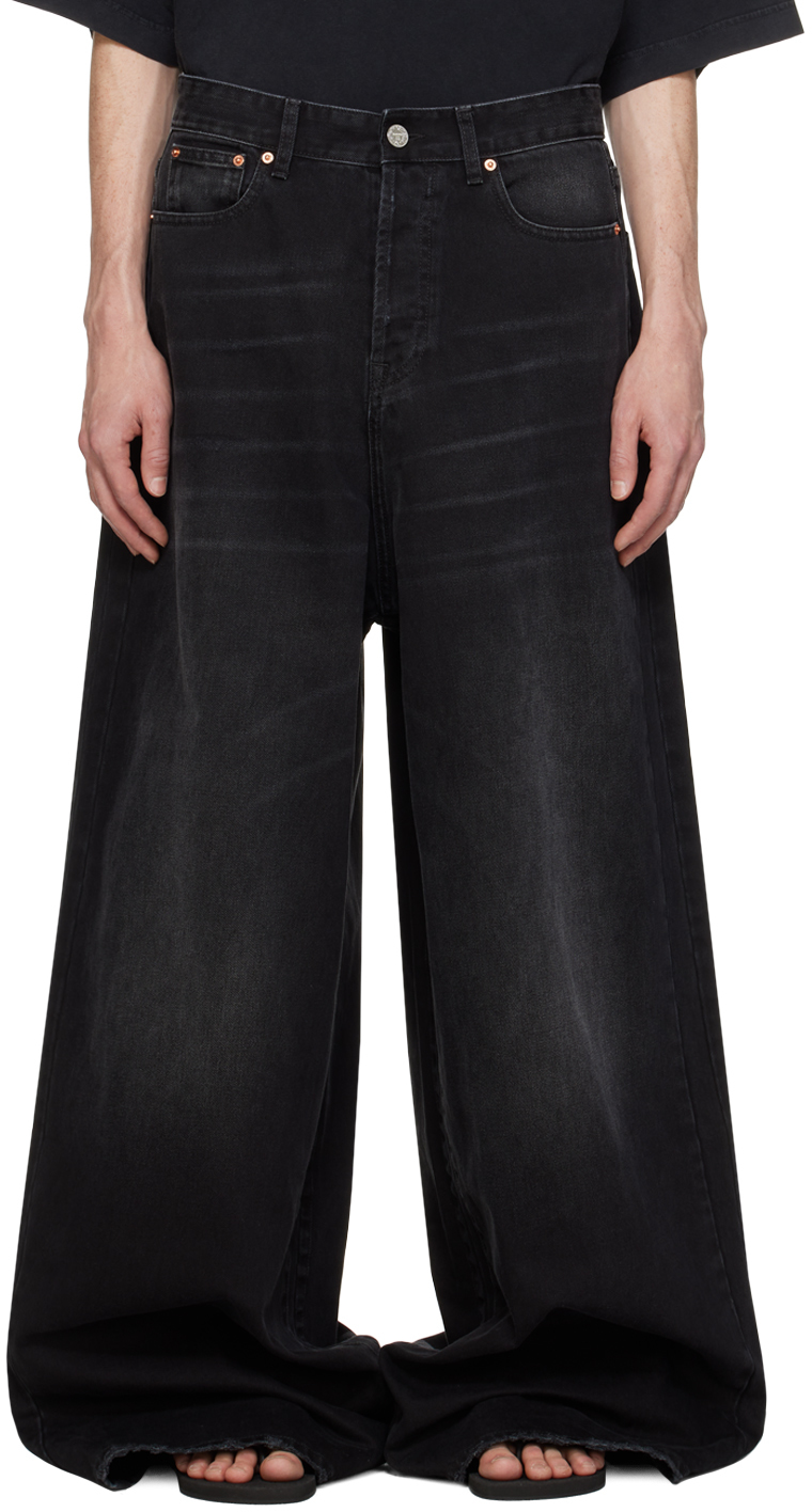 VETEMENTS Black Distressed Jeans