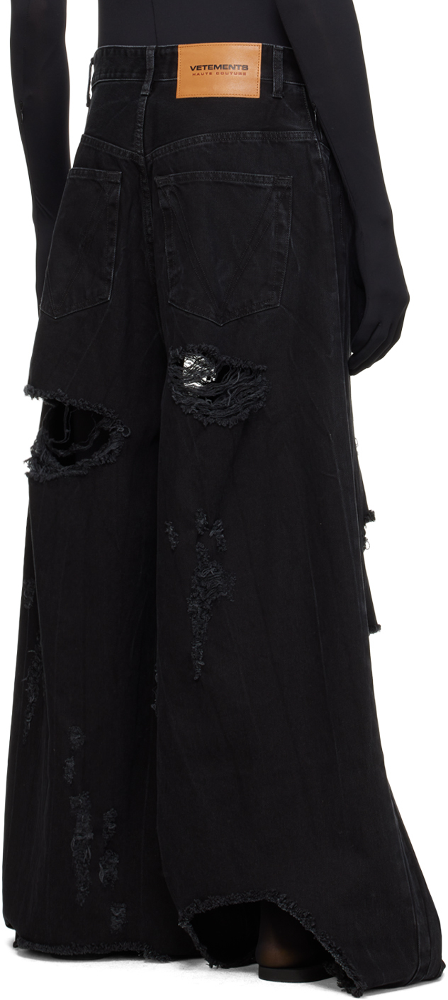 VETEMENTS Black Destroyed Jeans | Smart Closet