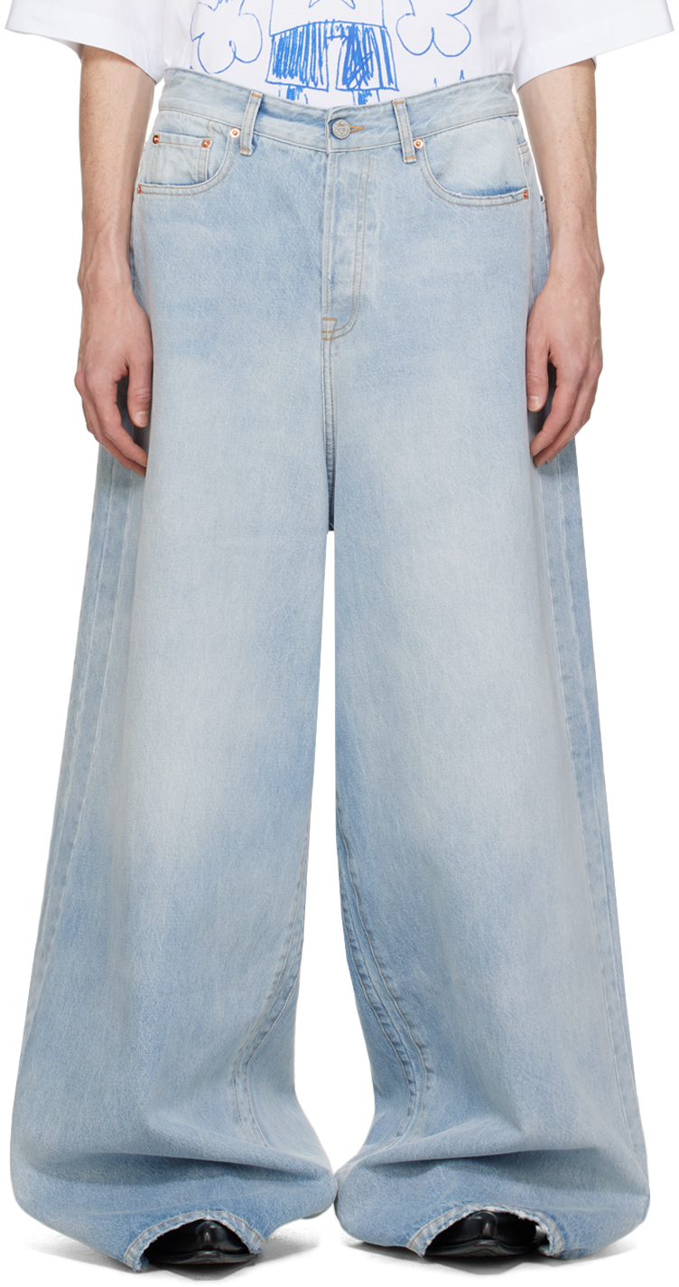 Vetements Blue Destroyed Jeans