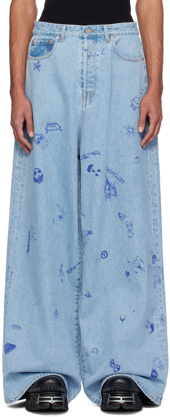 Jean Oversize Homme – Coupe Ample, Confortable, Style Streetwear Décontracté