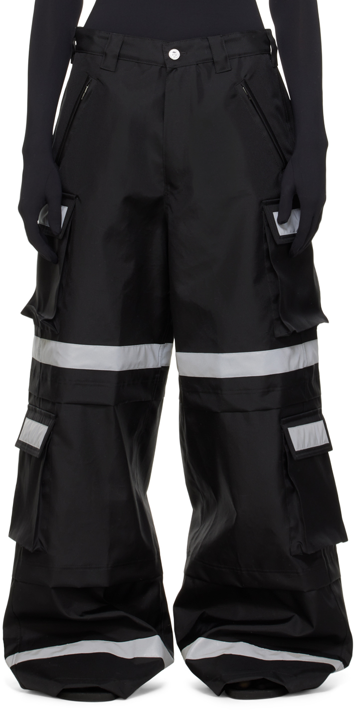 Vetements Black Security Workwear Cargo Pants