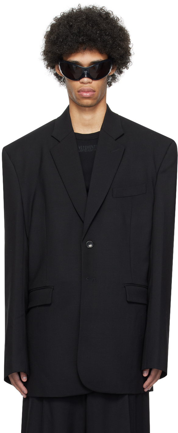 Black Boxy Blazer