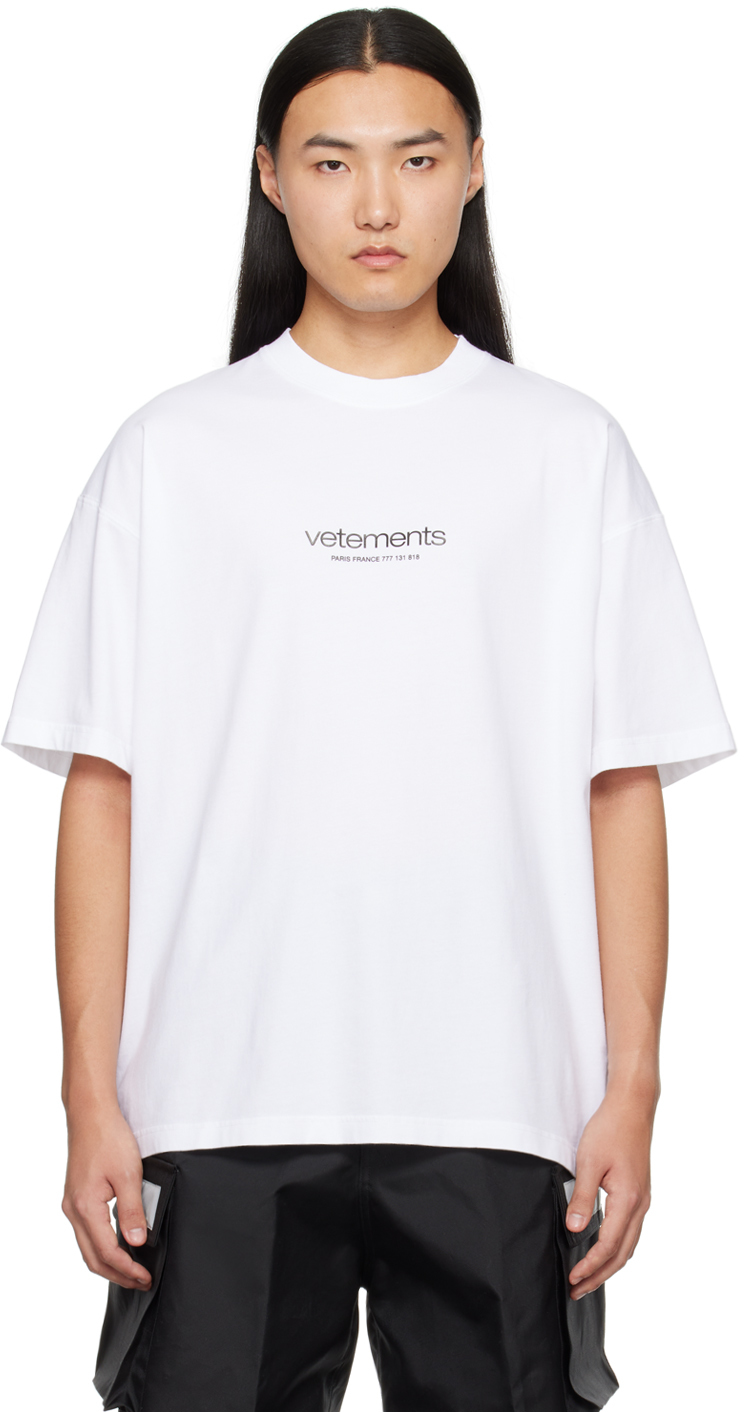 Vetements White Bonded T-shirt