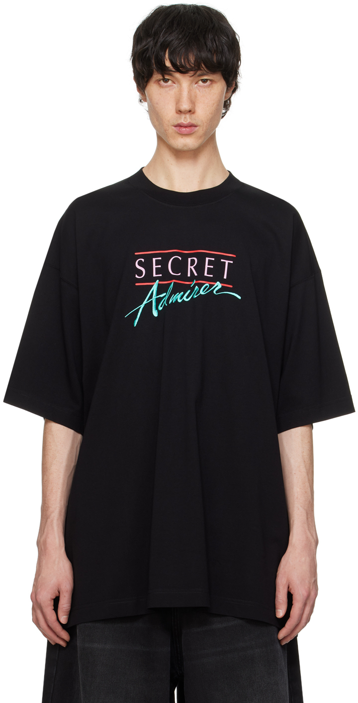 Vetements Black 'secret Admirer' T-shirt
