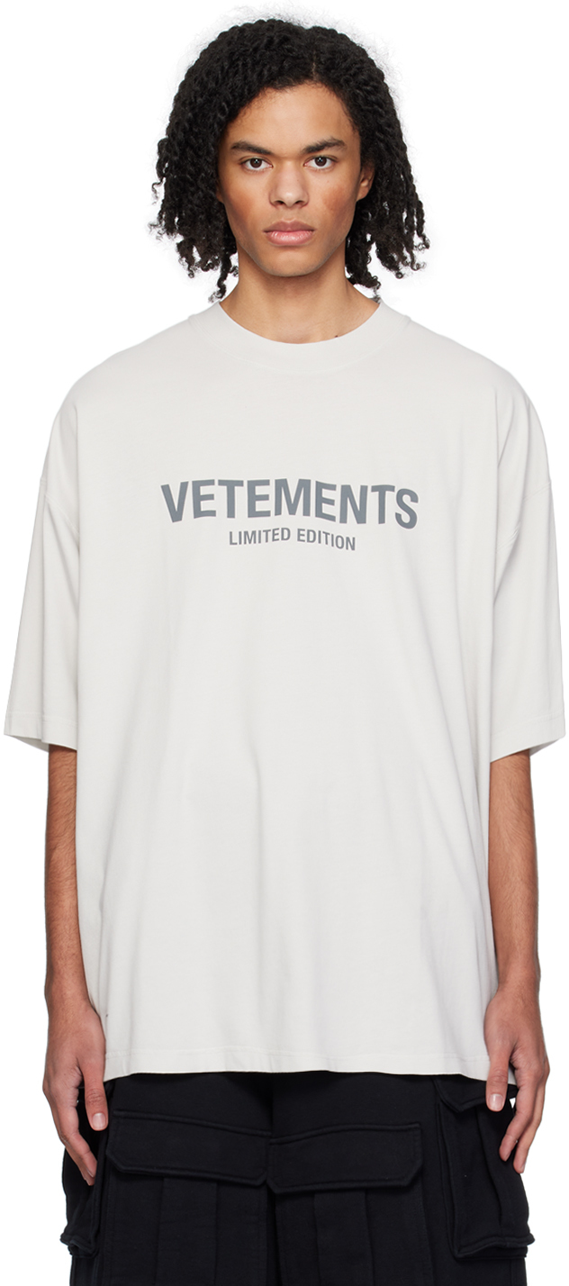 VETEMENTS: T-shirt men - White  VETEMENTS t-shirt UE54TR100W