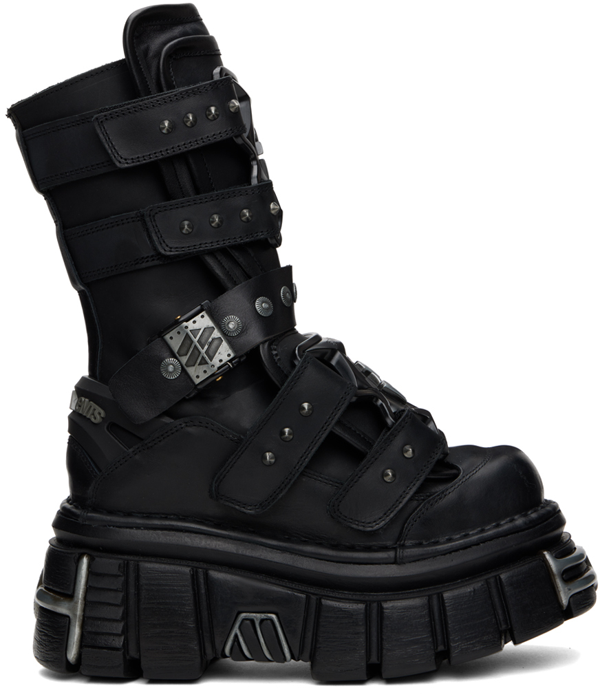 Vetements Black New Rock Edition Gamer Boots