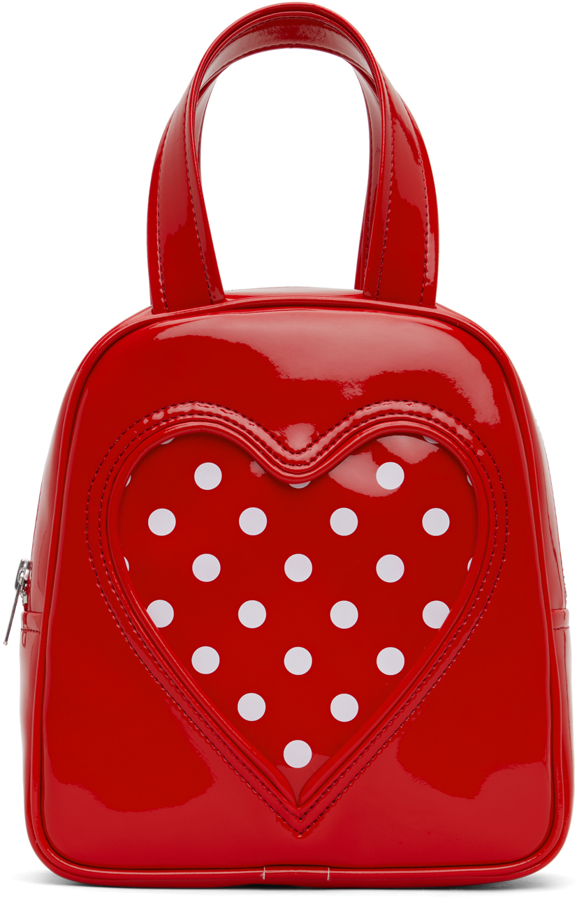 Shop Comme Des Garcons Girl Red Patent Bag In 2 Red