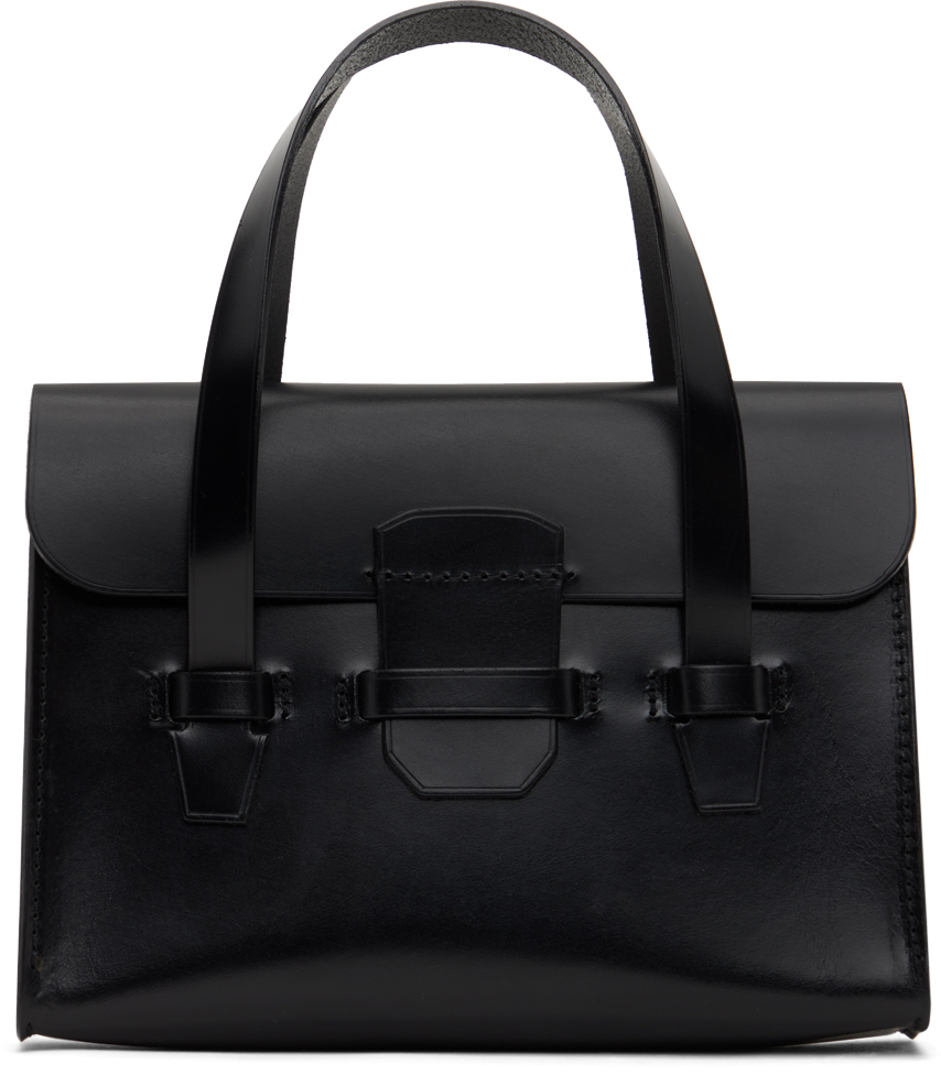 Shop Comme Des Garçons Comme Des Garçons Black Bridle Leather Bag In 1 Black
