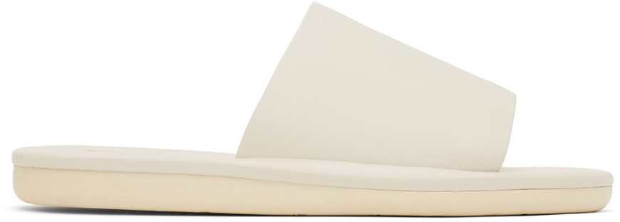 white ancient greek sandals