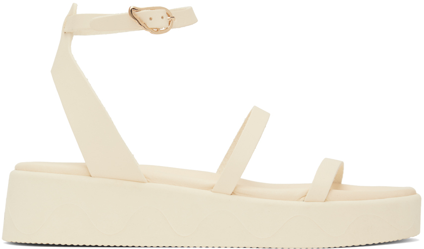 white ancient greek sandals