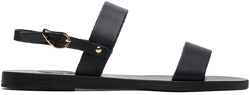 Ancient Greek Sandals Black Clio Leather Sandals | Browns