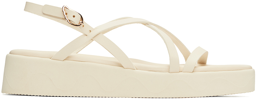 white ancient greek sandals