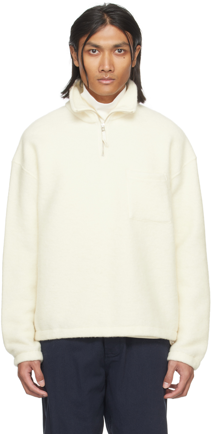 Universal Works Off-white Ramsay Jacket In Ecru