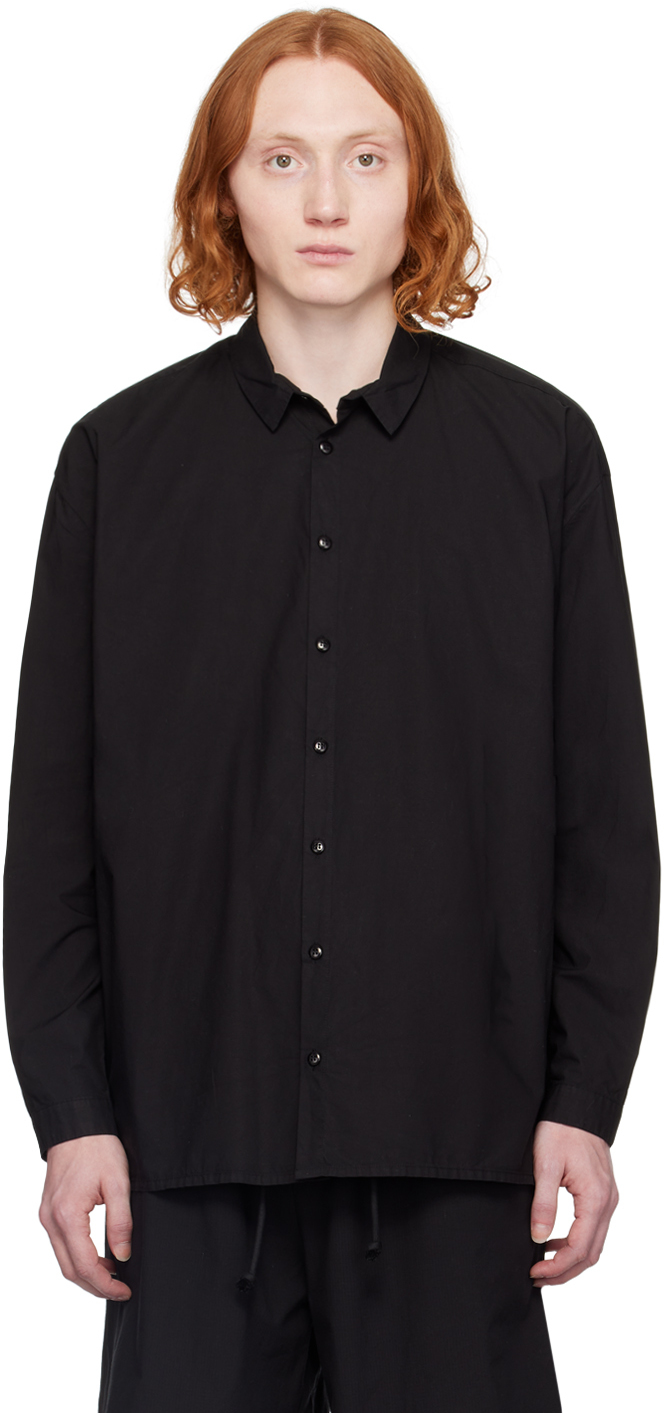 Toogood: Black 'The Draughtsman' Shirt | SSENSE