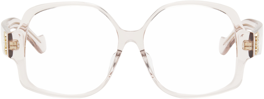 Loewe Pink Square Glasses In Shiny Pink