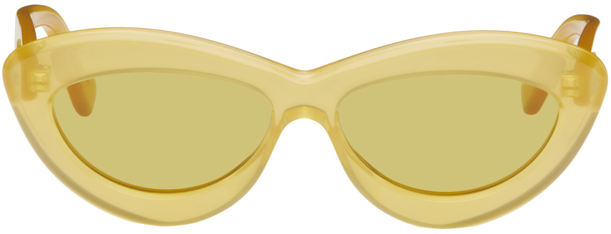 Loewe Gold Cat Eye Sunglasses, LW40039U 30E