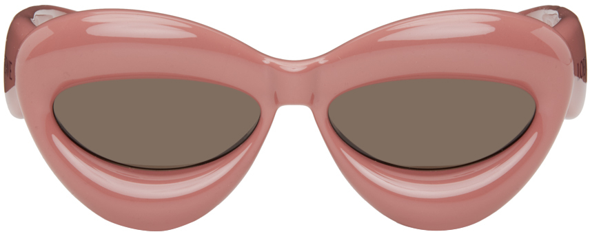 Loewe Inflated Cat-eye Acetate Sunglasses In Pink