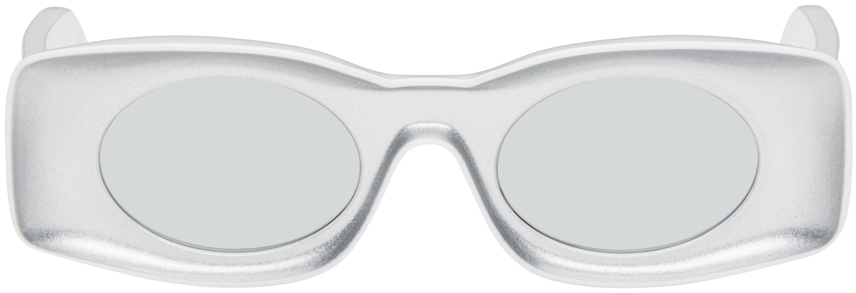 LOEWE White & Silver Paula's Ibiza Original Sunglasses