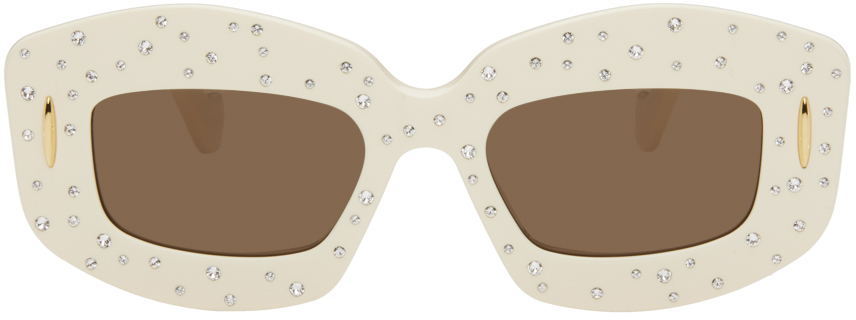 LOEWE Off-White Starry Night Smooth Pavé Screen Sunglasses