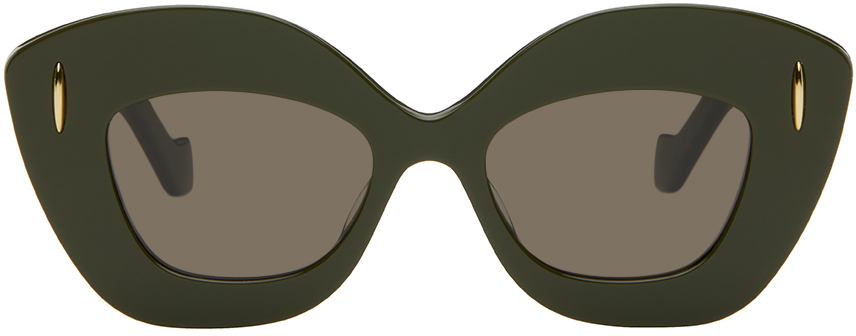 LOEWE Green Retro Screen Sunglasses