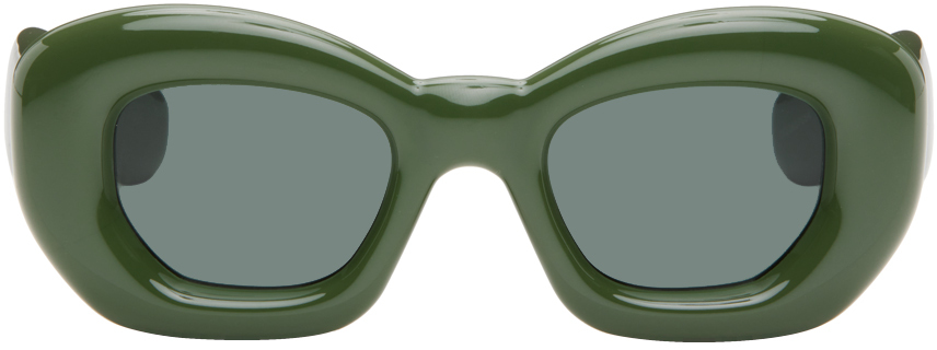 LOEWE Green Inflated Butterfly Sunglasses