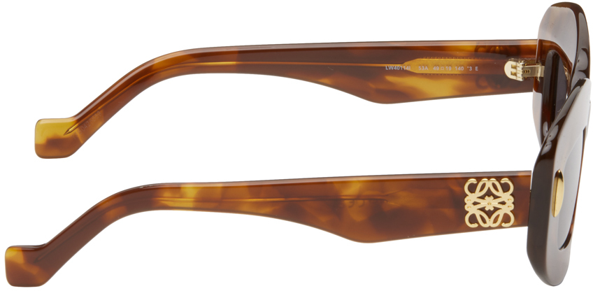 Loewe Tortoiseshell Screen Sunglasses In Blondehavana/smoke