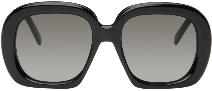 LOEWE Black Halfmoon Sunglasses