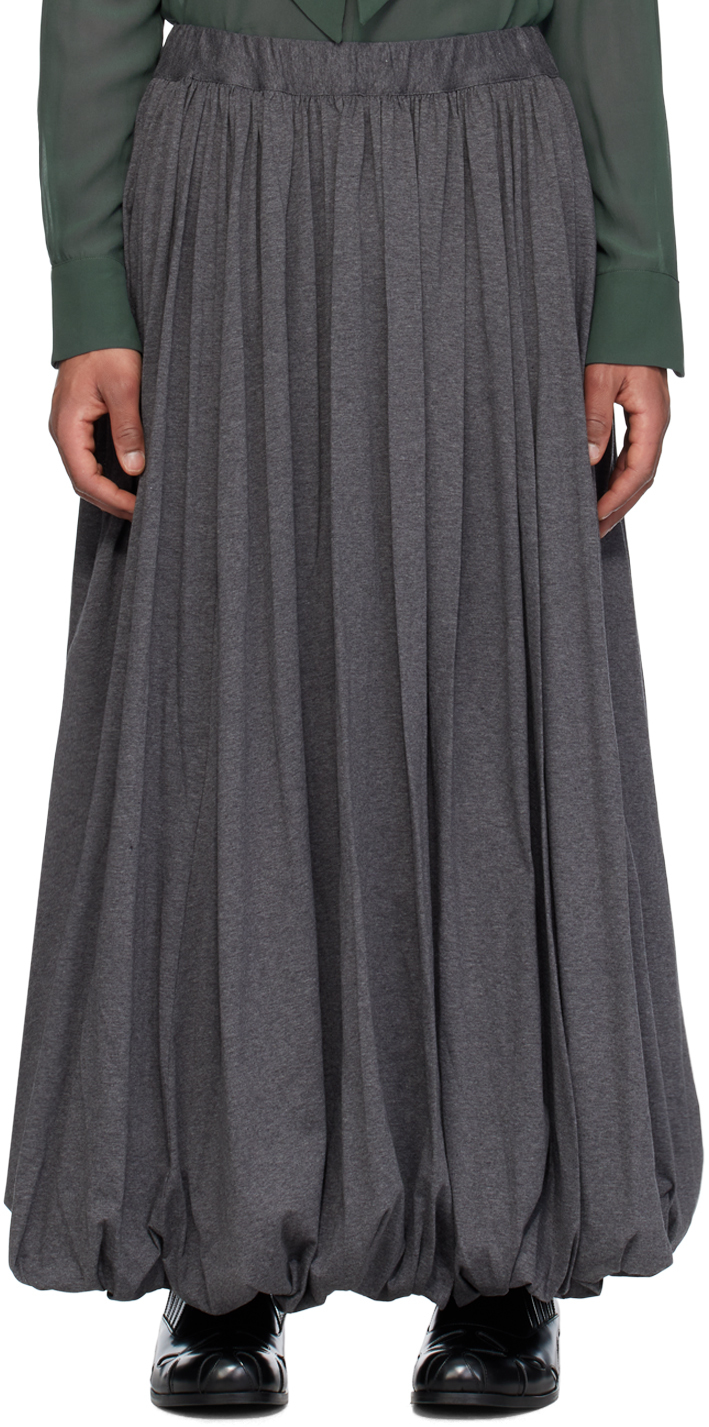 Gray Elasticized Skirt