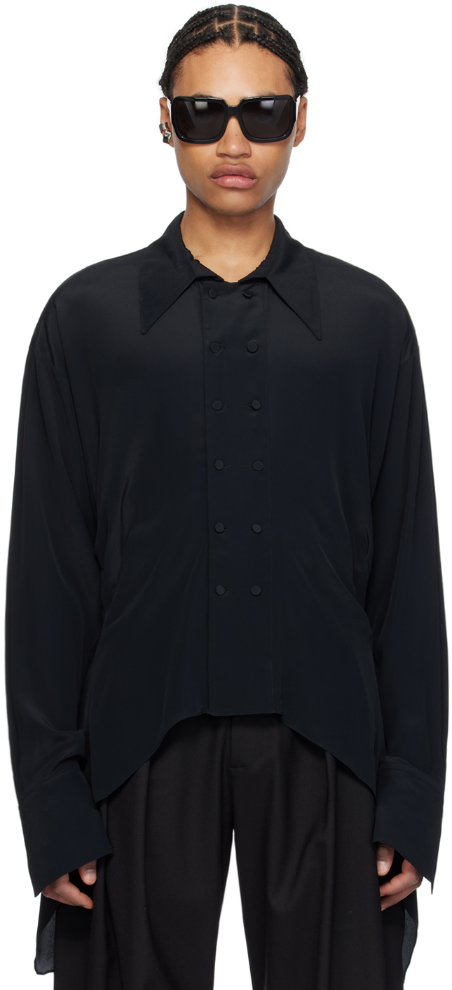 Black Darted Shirt