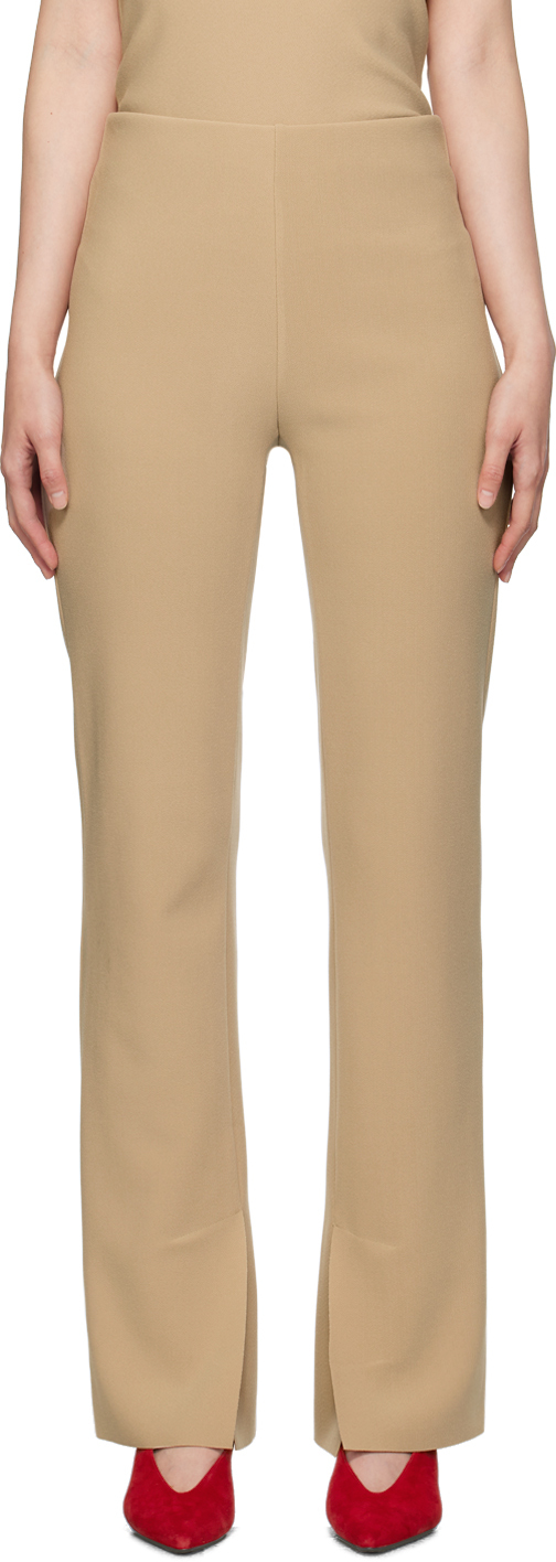 Taupe Lay2 Straight Trousers