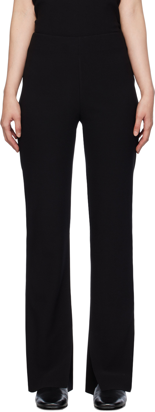 Black Lay2 Straight Trousers