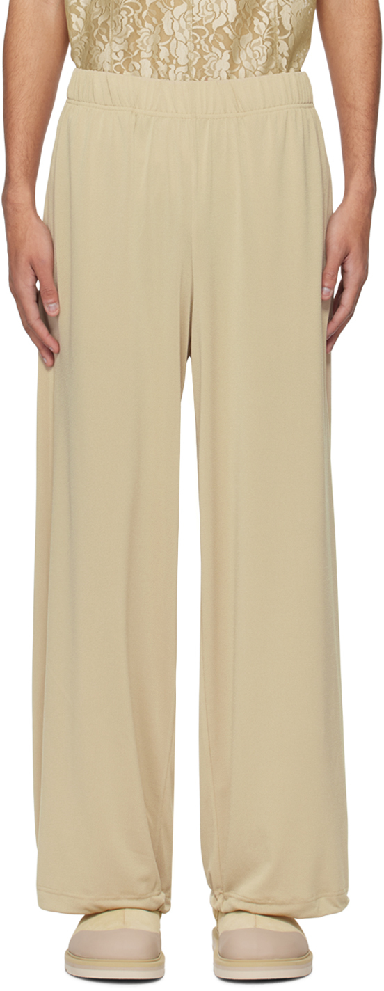 Beige Lay1 Boxy Trousers