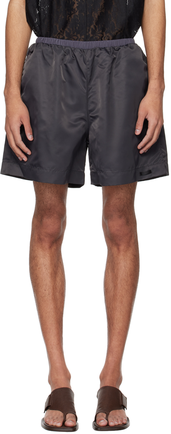 Birrot Black Love Shorts In Anthracite