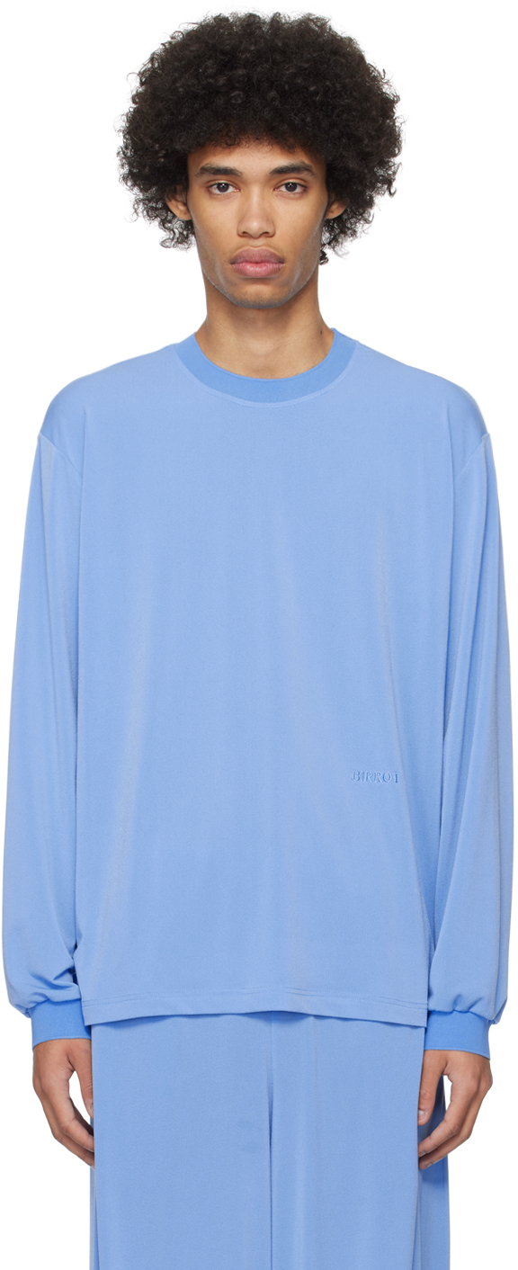 Blue Lay1 Boxy Long Sleeve T-Shirt