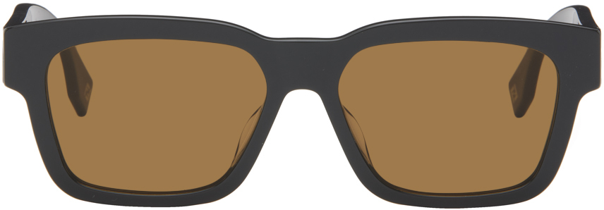 Fendi Men's O'lock Acetate Rectangle Sunglasses In Grey/other/roviex