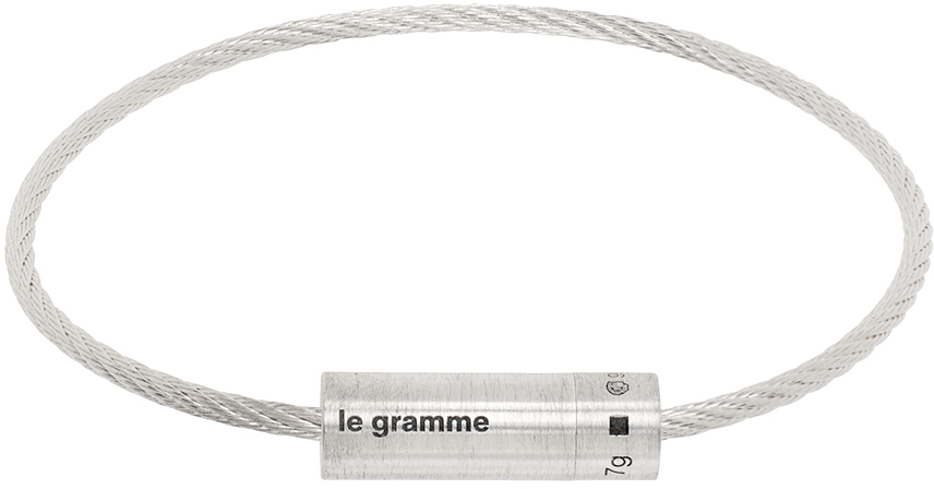 Silver 'Le 7g' Cable Bracelet
