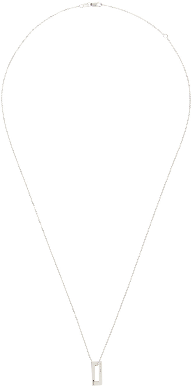 Silver Rectangle 'Le 1.5g' Necklace