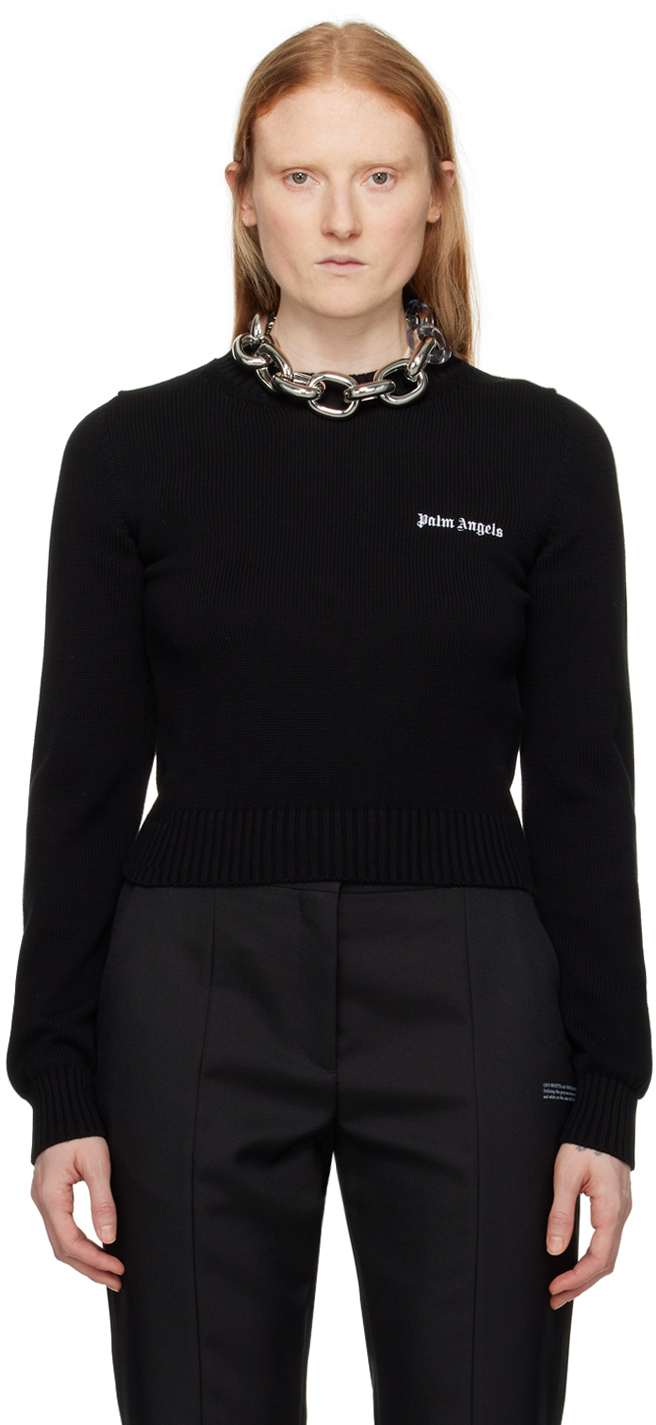Black Embroidered Sweater