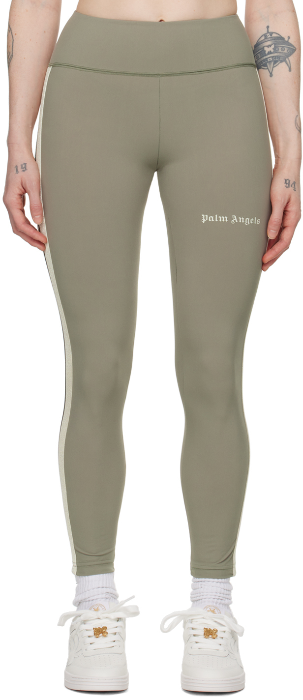 PALM ANGELS Jacquard-knit leggings