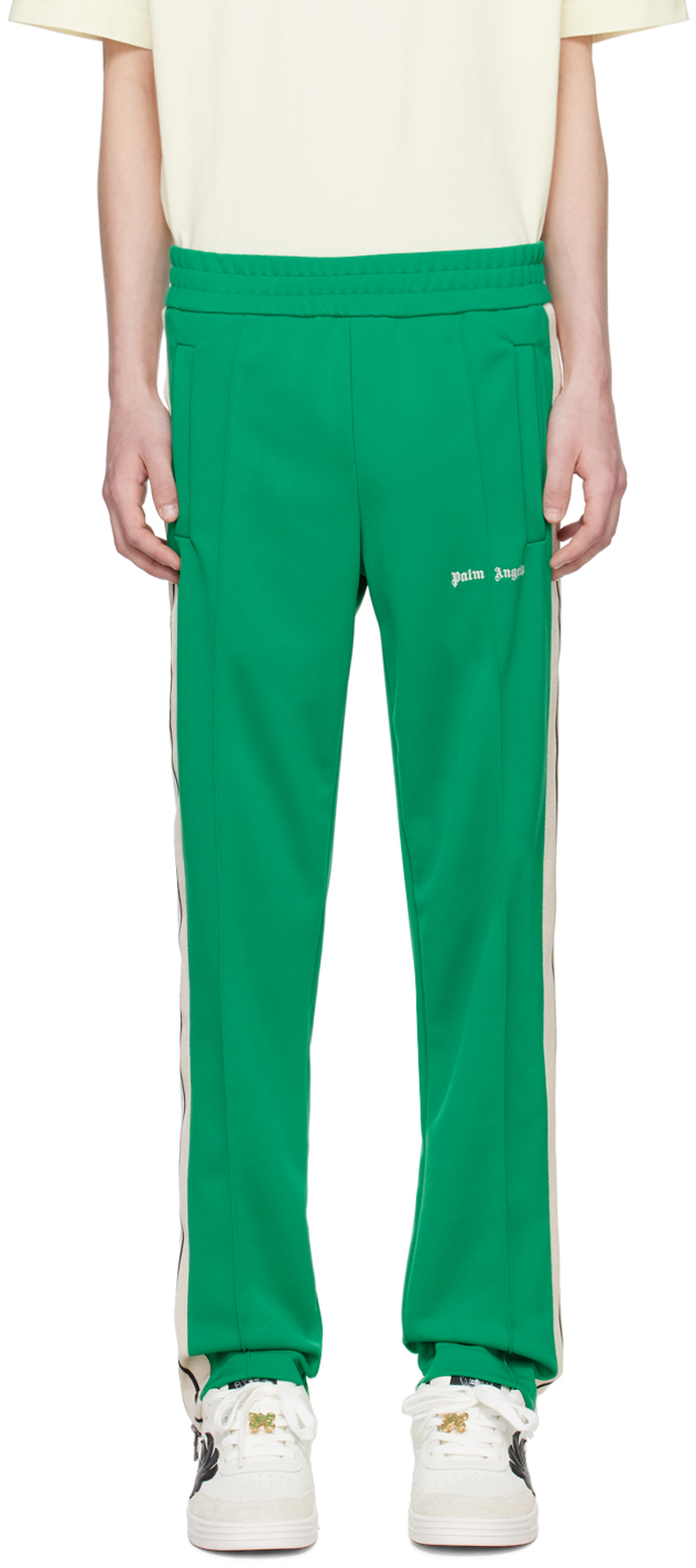 Green Striped Track Pants