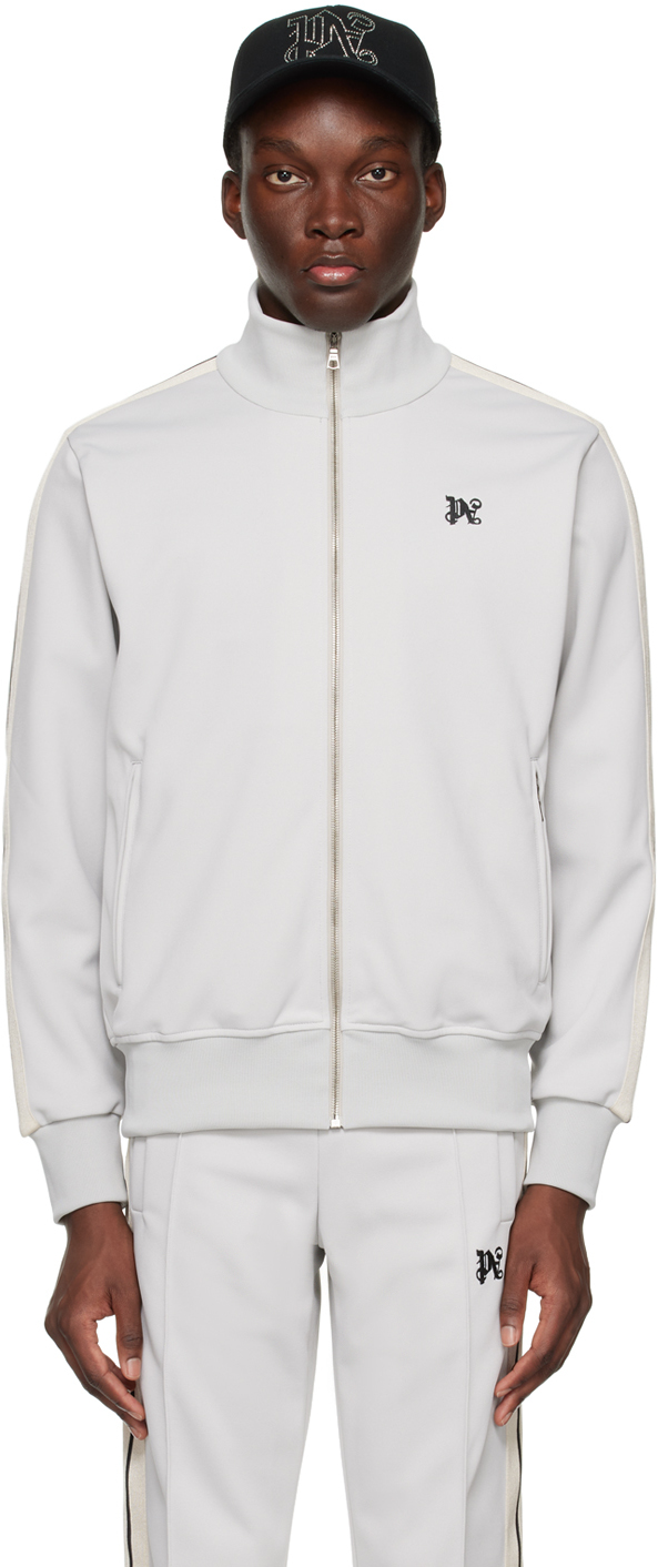 Palms Allover Track Jacket in blue - Palm Angels® Official