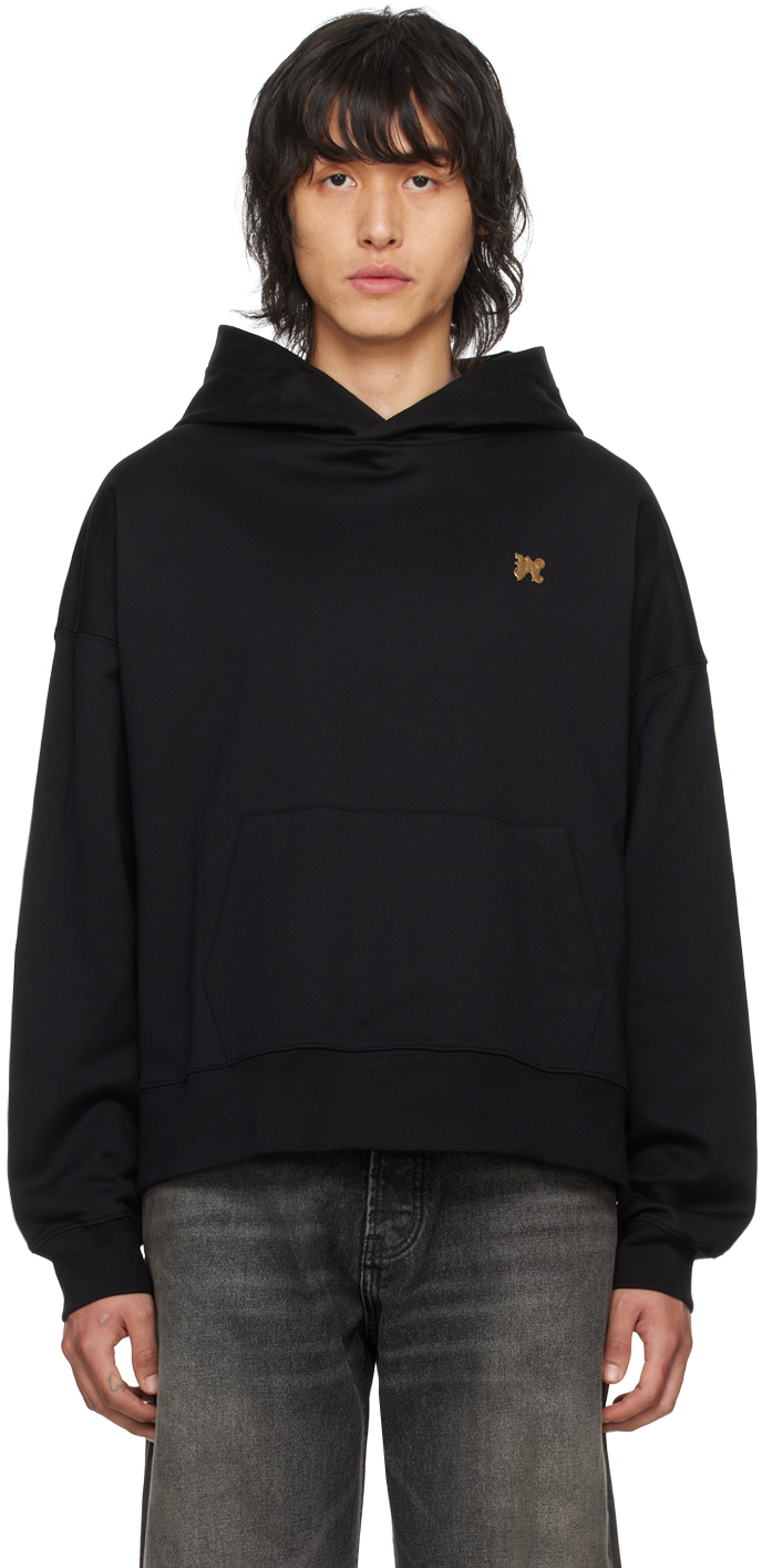Palm Angels Star-patch Cotton Hoodie Pullover Hoodie / Oversized