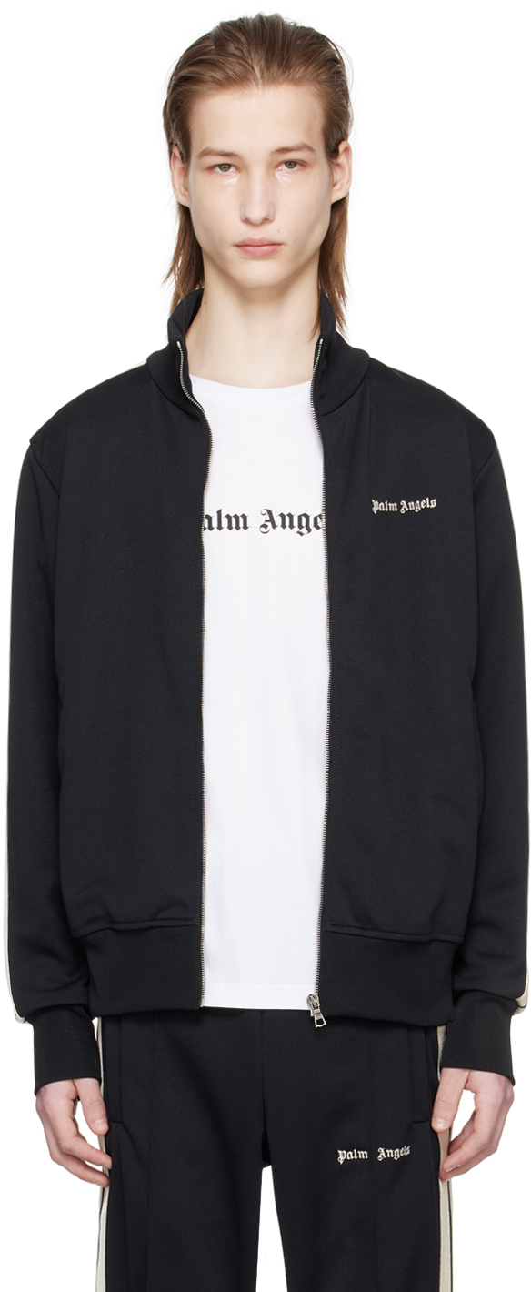 Two Tone Hoody Track Jacket in neutrals - Palm Angels® Official