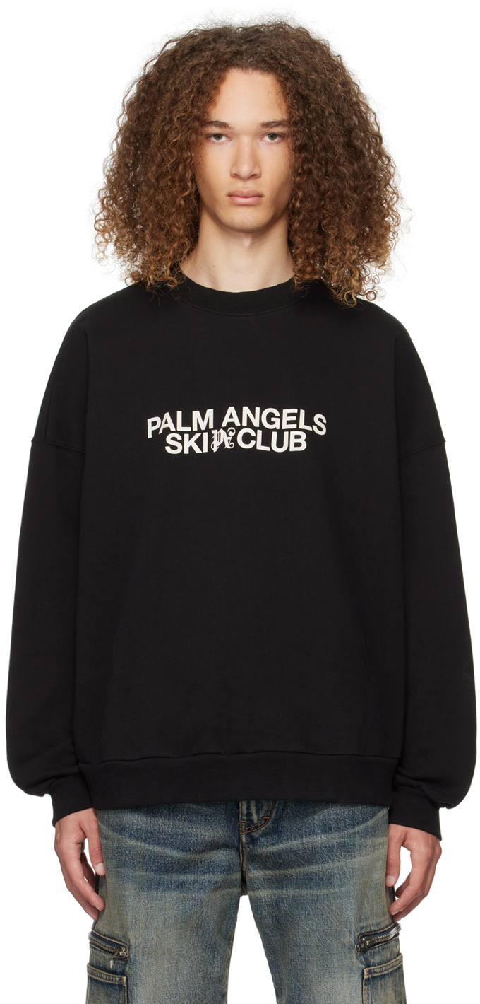 Palm Angels Black 'Ski Club' Sweatshirt