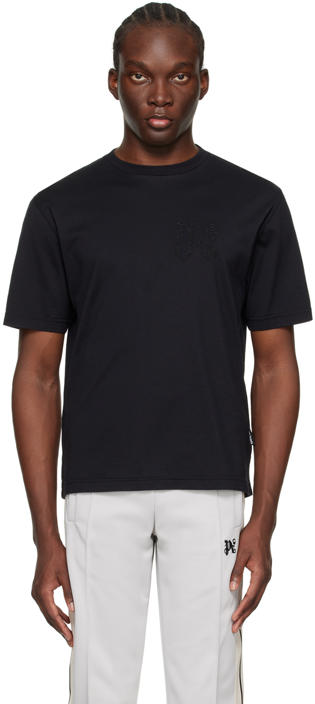 Palm Angelsのブラック モノグラム スリムフィットTシャツがセール中
