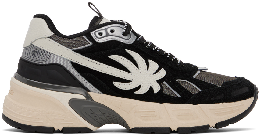 Black & Gray PA 4 Sneakers